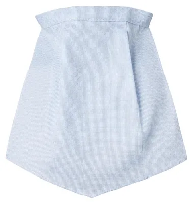 Tracheotomiedoek mit Klettverschluss, blau-weiß, 1 St.