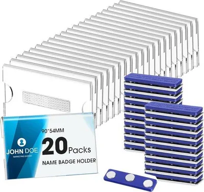 Obrázek produktu pro Magnetické štítky – 20 kusů – 90 x 54 mm – na oblečení