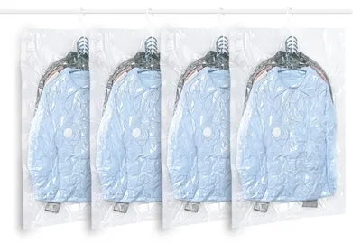 Immagine prodotto di Omgoods - Sacchetti sottovuoto appendibili per abbigliamento, confezione da 4