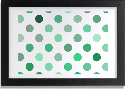 Produktbild von Bild 30x20 MDF-Rahmen, Wandkunst grüne Punkte