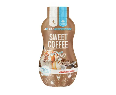 Produktbild von ALLNUTRITION Sweet Sauce 500ml Süsser Kaffee süße Soße ohne Zucker