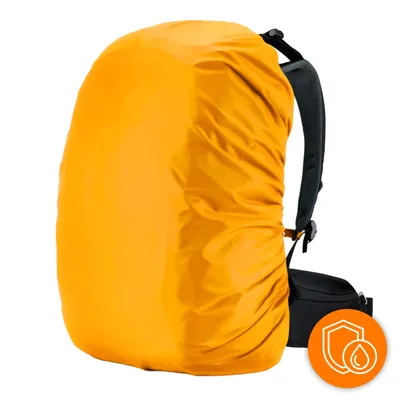 Produktbild von Wanderrucksack 40L Trekkingrucksack Herren & Damen, Titan-Core™ Nylon Outdoor Rucksack mit Regenschutz & Hüfttaschen, EVI SPORT Explorerpack Schwarz