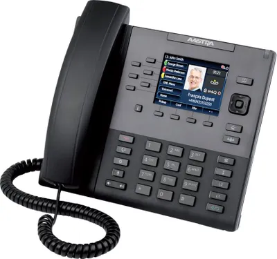 Obrázok produktu pre Mitel 80C00002AAA-A, IP telefón, Čierna, Káblový handset, Používateľ, 9 riadky, LCD