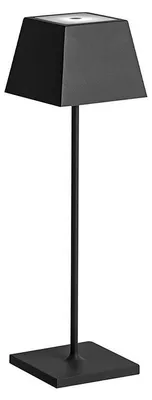 Produktbild von Tragbare und wiederaufladbare IP54 schwarze Siesta LED-Tischlampe