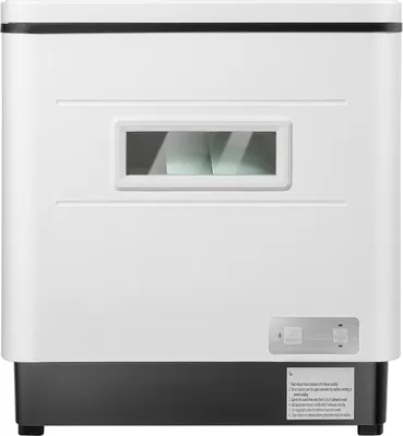 Produktbild von Tragbarer Tischgeschirrspüler, 800W Leistung, 6 Servicekapazität, 360° Wasserrotationssprühkopf, Silber