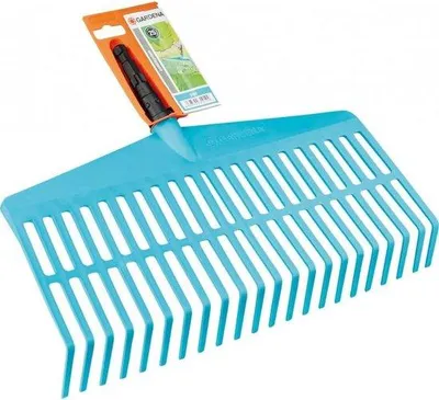 Produktbild von Famanu Rasenrechen Handlich mit robuster Kunststoffzinken - 43 cm Arbeitsbreite