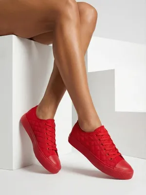 Produktbild von Stella Damen Sneaker Rot Stoff Sportlich für den Sommer, Größe 39