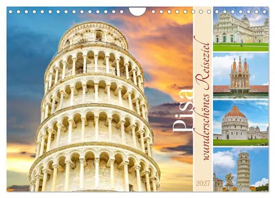 Immagine prodotto di Pisa - una splendida meta turistica (calendario da parete 2027, formato A4 orizzontale), calendario mensile CALVENDO