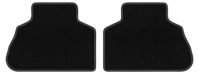 Produktbild von Velours-Fußmatten Hinten für BMW X5 G05 2018- (SUV) – 2-tlg, Schwarz, passgenau – Wielganizator LUX