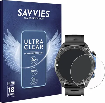 Produktbild von 18x Für Rogbid GeoX1 1.43" Schutzfolie Savvies Displayschutz Display Schutz Folie Klar Transparent