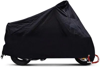 Zdjęcie produktu dla Wodoodporny pokrowiec na motocykl 4XL, ochrona przed promieniowaniem UV, skuter, rozmiar XL, czarny