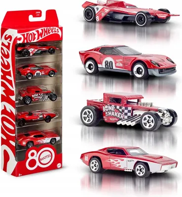 Produktbild von Hot Wheels 5er-Pack 80 Jahre Mattel Metallauto-Set