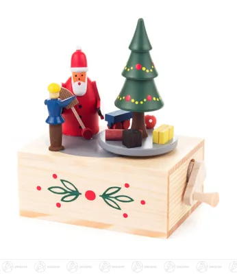 Produktbild von Musikdose Musikdose Weihnachtsmann  Höhe ca 9,5 cm NEU