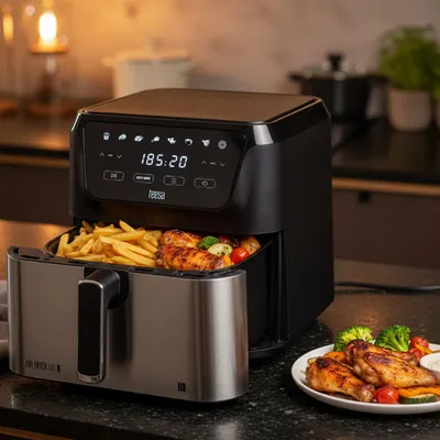 Zdjęcie produktu dla Frytkownica Beztłuszczowa TEESA DIGITAL AIR FRYER XXL 8L 1700W