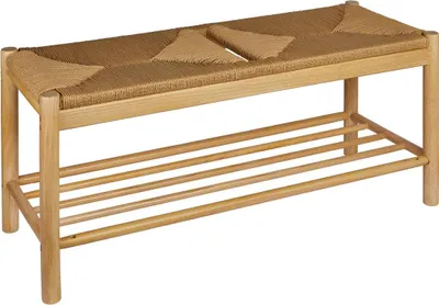 Produktbild von Sitzbank "maesi" hevea beige 95x35cm  - Atmosphera créateur d'intérieur