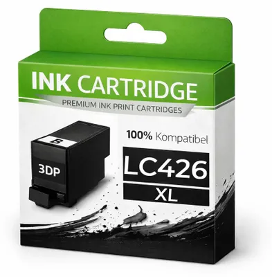 Produktbild von XL Tintenpatrone LC426XLBK für Brother kompatibel Schwarz wie Original MFC-J4335DW/4335DWXL/4340DW/4535DWXL/4540DW/4540DWXL MFC-J4335DWXL
