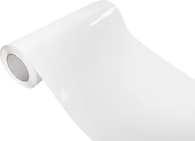 Produktbild von Klebefolie Möbel 50x100 cm - Weiß Glanz - Möbelfolie mit Luftkanal-Kleber - Klebefolie selbstklebend für Küche, Möbel und Auto - Folie für Möbel