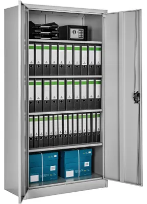 Image de Armoire métallique 5 niveaux - gris, 90 cm