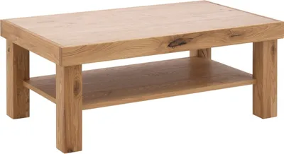 Produktbild von Couchtisch mit Ablage 110x65 cm Eiche teilmassiv Andria