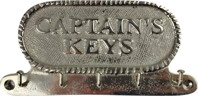 Produktbild von Captains Keys Schlüsselhalter mit 5 Haken - Maritime Deko für Zuhause