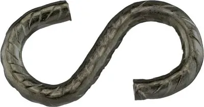Produktbild von Connex S-Haken, verzinkt, mit 3,8 mm Drahtstärke und 35 mm Länge, rustikal