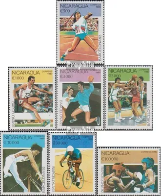 Produktbild von Briefmarken Nicaragua 1990 Mi 2993-2999 (kompl.Ausg.) postfrisch Olympische Sommerspiele 1992