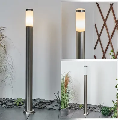 Produktbild von Gnocchetta »Gnocchetta« Sockelleuchte aus Metall/Kunststoff in Nickel-matt/Weiß