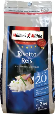 Produktbild von Müllers Mühle für Risotto zartcremig bissfest Gastro Selection 2000g