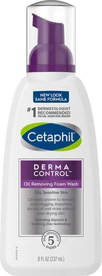 Produktbild von Reinigungsschaum, Cetaphil, Derma-Control, zur Beseitigung von Unreinheiten, gegen überschüssigen Talg, mit Zink, 237ml