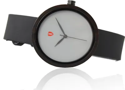 Produktbild von Bonizetti Damenuhr SÜSSKLEE Durchmesser 4,1cm Braun/Grau Armbanduhr, Lederarmband