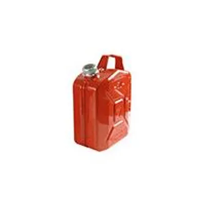 Image de Jerrican Métallique 5 Litres. Peinture Extérieure à La Poudre De Couleur Rouge. Traitement Intérieur Antirouille Et Résistant à