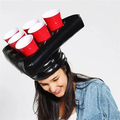 Immagine prodotto di Triangolo gonfiabile da beer pong, giocattolo interattivo, divertente per feste e bar