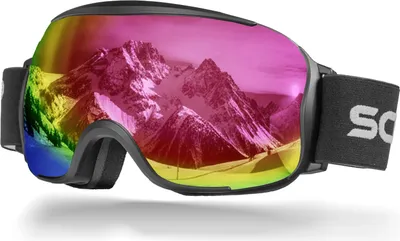 Produktbild von Schnorr Skibrille Kryos Pink (S2) | Full REVO verspiegelt, Anti-Fog, UV400, 45 mm Band