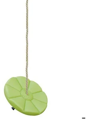 Image de Balançoire Disque Trigano, Vert, Corde Polypropylène Réglable, Pour Portique 1.90 à 2.50 m