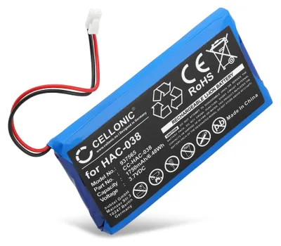 Immagine prodotto di CELLONIC 1x Batteria per Consolle giochi Compatibile con Nintendo Mario Kart Live: Home Circuit, HAC-038 – (1750mAh , 3.7V)