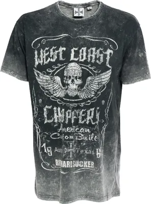 Image de West Coast Choppers Shirt Ride Hard Sucker Vintage noir M