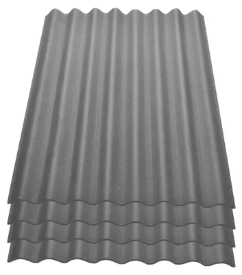 Produktbild von Onduline Easyline Dachplatte Wandplatte Bitumenwellplatten Wellplatte 4x0,76m² - grau