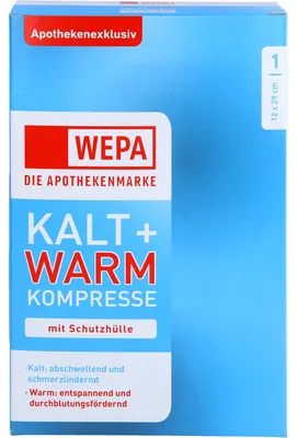 Produktbild von WEPA Kalt + Warm Kompresse mit Schutzhülle 12 x 29 cm, 1 St. Kompressen