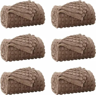 Produktbild von vidaXL Wohndecken 6 pcs Kamel 270 x 240 cm Fleece