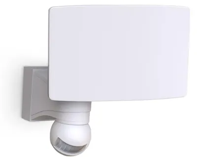 Image de Applique murale extérieur LED avec détecteur de mouvements 20W éclairage façade maison IP44 blanche