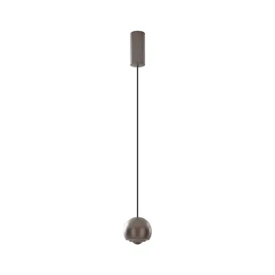 Produktbild von Lucande LED-Hängelampe Varineth, nickelfarben, Alu, Ø 11 cm
