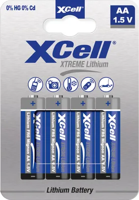 Produktbild von AA, Mignon Lithium Batterie, XTREME Lithium Batterie FR6, L91 1,5V 4er Blister