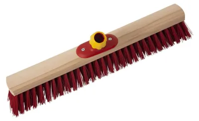Produktbild von Novaliv Straßenbesen 50 cm Besenkopf I Besen ohne Stiel I Elaston rot I Grob I Industriebesen Kehrbesen Gartenbesen Hofbesen
