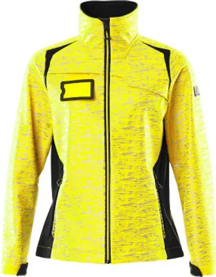 Produktbild von MASCOT 19212-291-1709-M, Jacke, Frau, Schwarz, Gelb, M, 88 cm, Polyester