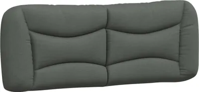 Produktbild von vidaXL Kopfteil-Kissen "Hvar" Dunkelgrau 120 cm Stoff