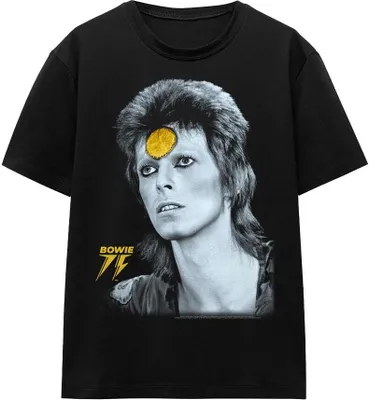 Produktbild von David Bowie - "Golden Bowie" T-Shirt für Herren/Damen Uni TV15595 (M) (Schwarz)