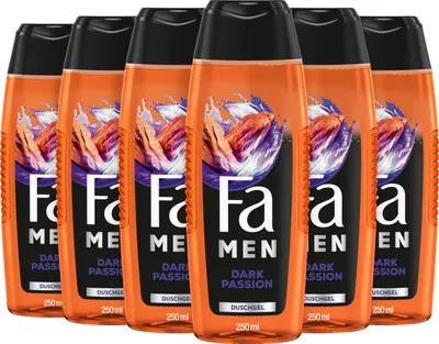 Produktbild von FA Duschgel 250 ml Men Dark Passion, 6x 250 ml