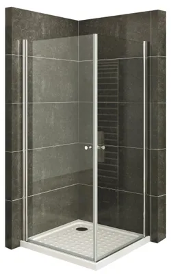 Produktbild von i-flair Eck Duschkabine 95x95x180 cm aus durchsichtigem 6 mm Sicherheitsglas - DK861