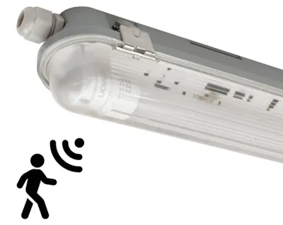 Produktbild von Ledvion 1er Set Feuchtraumleuchte LED sensor 60cm IP65 7W 160lm/W 4000K