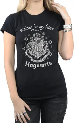 Produktbild von Harry Potter - "Waiting For My Letter" T-Shirt für Damen BI866 (L) (Schwarz)